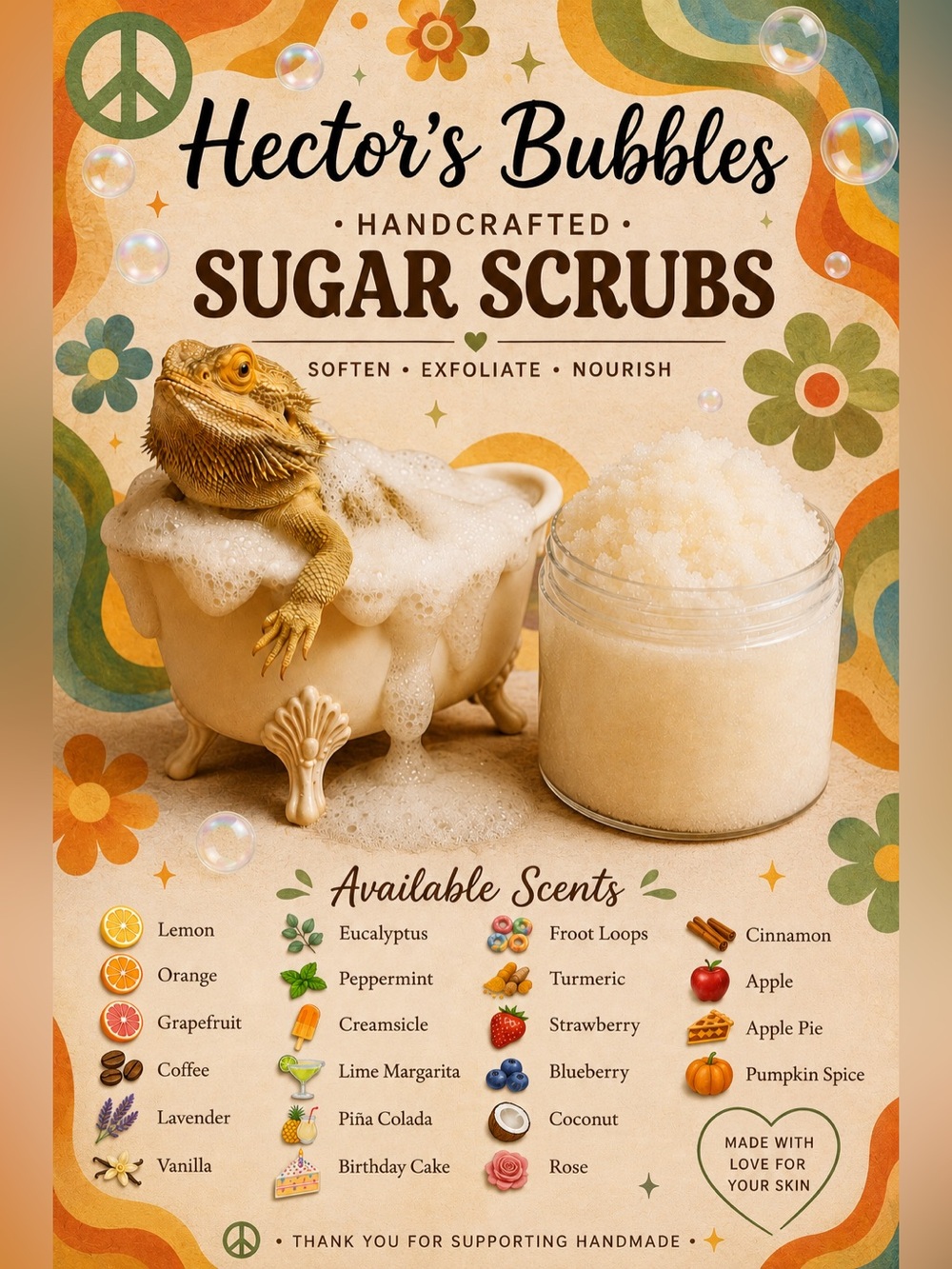 Handcrafted Sugar Scrubs 8oz. - Picture 4 of 8